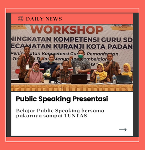 Kelas Public Speaking untuk Presentasi